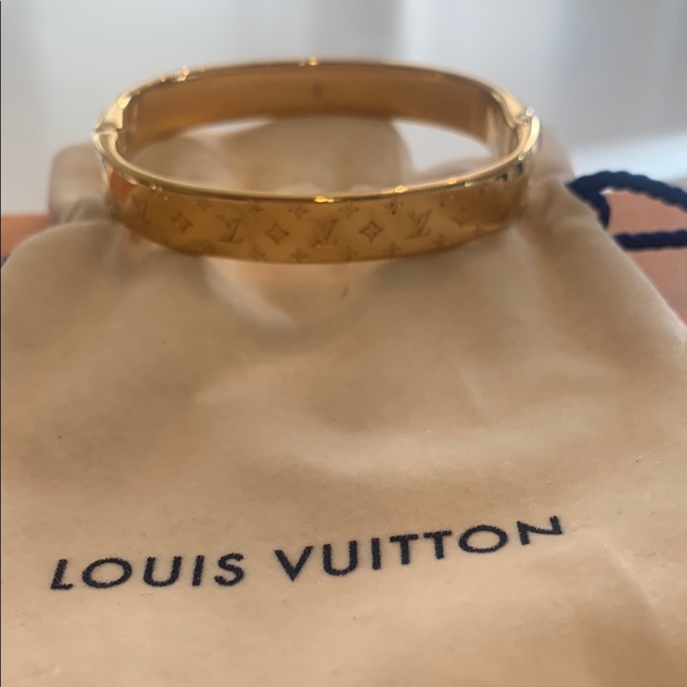 Louis Vuitton Gold Bangle Bracelet